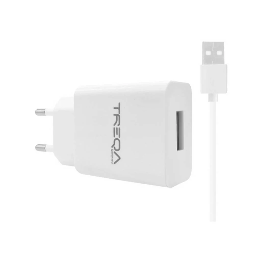 CARGADOR TREQA CON CABLE MICRO USB